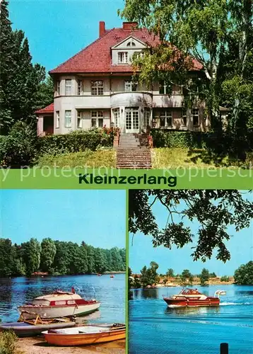 AK / Ansichtskarte Kleinzerlang Cafe am Paelitzsee Bootfahren Badestrand Kleinzerlang