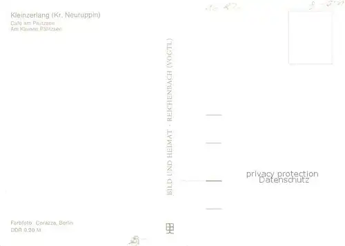 AK / Ansichtskarte Kleinzerlang Cafe am Paelitzsee Bootfahren Badestrand Kleinzerlang