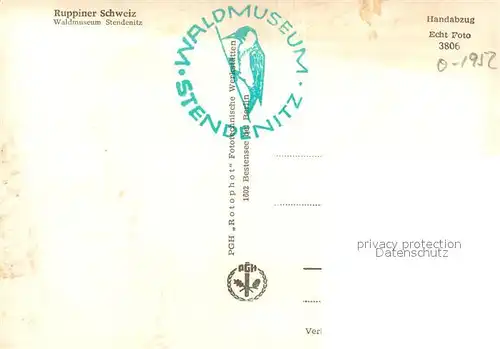 AK / Ansichtskarte Stendenitz Ruppiner Schweiz Waldmuseum Stendenitz