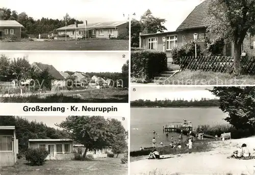 AK / Ansichtskarte Grosszerlang Kreis Neuruppin Kolonie Strand Erholungsheim M?rkisches Haus Feriensiedlungen Grosszerlang