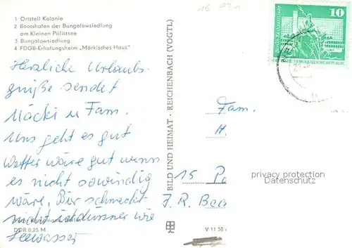 AK / Ansichtskarte Grosszerlang Kreis Neuruppin Kolonie Bootshafen P?litzsee Erholungsheim M?rkisches Haus Grosszerlang