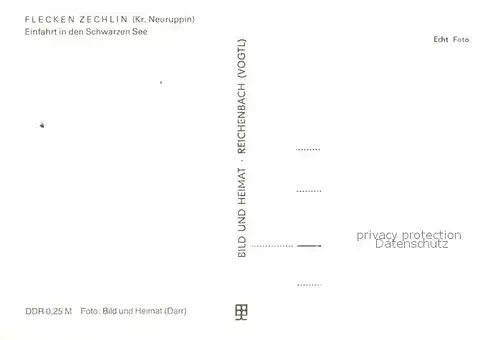 AK / Ansichtskarte Flecken_Zechlin Einfahrt in den Schwarzen See Flecken_Zechlin