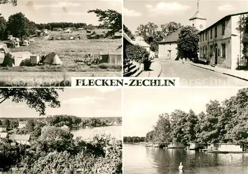 AK / Ansichtskarte Flecken_Zechlin Camping Hausboote Flecken_Zechlin