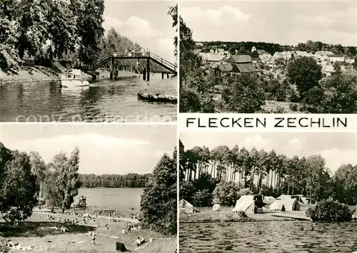 AK / Ansichtskarte Flecken_Zechlin Strand Camping Flecken_Zechlin