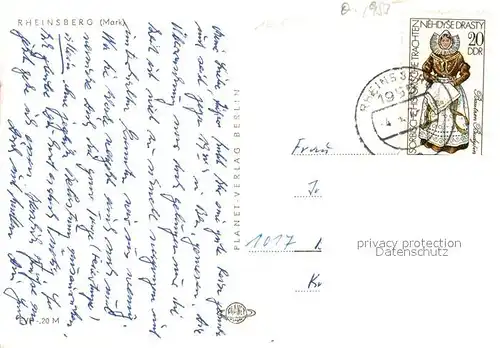 AK / Ansichtskarte Rheinsberg Diabetiker Sanatorium Helmut Lehmann Rheinsberg