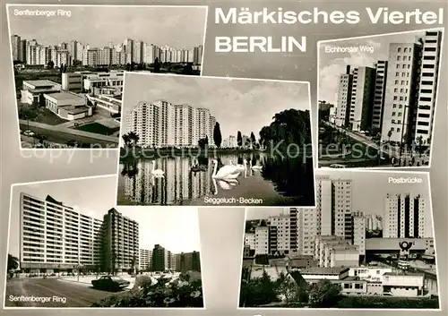 AK / Ansichtskarte Berlin Senftenberger Ring Seggeluch Becken Eichhorster Weg Postbruecke Berlin