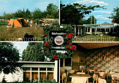 AK / Ansichtskarte Hermsdorf_Berlin Naturfreundehaus Campingplatz Hermsdorf Berlin