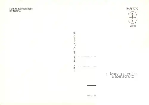 AK / Ansichtskarte Reinickendorf Dorfkirche Reinickendorf