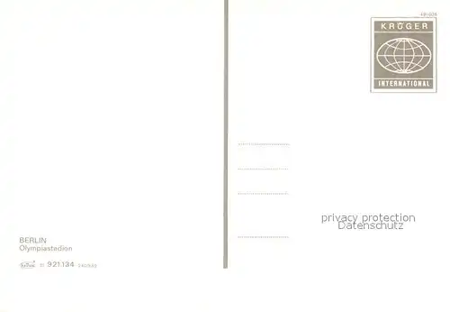 AK / Ansichtskarte Berlin Olympiastadion Berlin