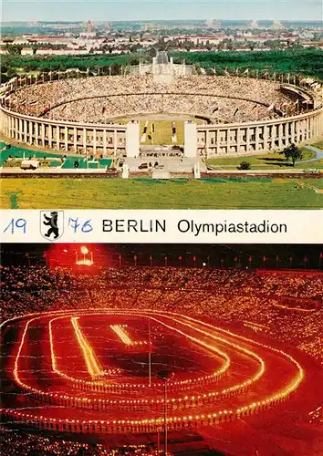 AK / Ansichtskarte Berlin Olympiastadion bei Nacht Berlin