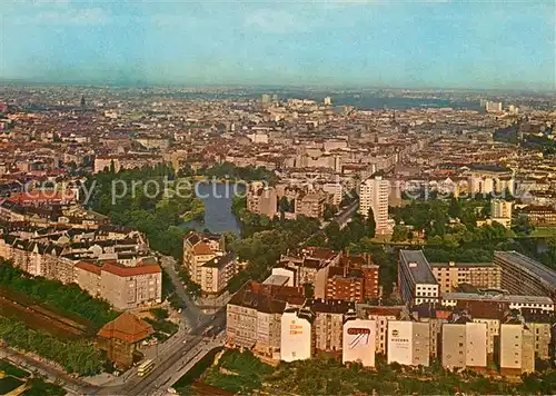AK / Ansichtskarte Charlottenburg Lietzensee vom Funkturm gesehen Charlottenburg