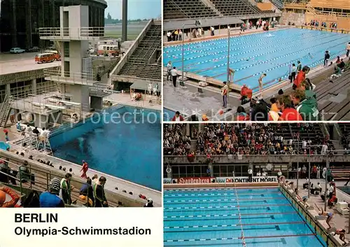 AK / Ansichtskarte Berlin Olympia Schwimmstadion Schwimmbecken Berlin