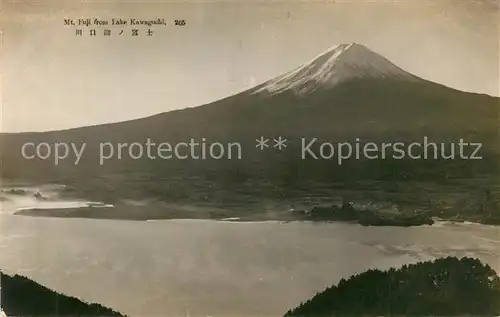 AK / Ansichtskarte Mount_Fuji Lake Kawaguchi Mount_Fuji