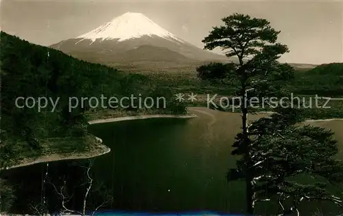 AK / Ansichtskarte Mount_Fuji Lake Shoji Mount_Fuji