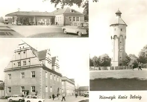 AK / Ansichtskarte Niemegk Raststaette Rathaus Turm Niemegk