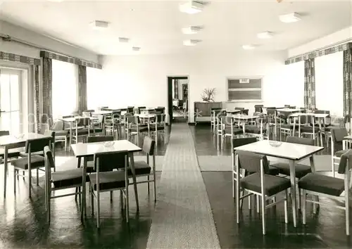 AK / Ansichtskarte Waren_Mueritz Ferienheim Ernst Reinke VEB Giesserei und Maschinenbau Berlin Speiseraum Waren Mueritz