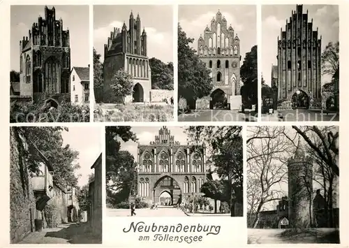 AK / Ansichtskarte Neubrandenburg Die Tore der Stadt Stadtmauer Kirche Neubrandenburg