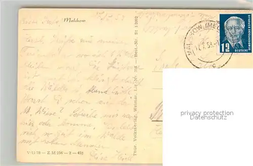 AK / Ansichtskarte Malchow Blick ueber die Felder zum Ort Malchow