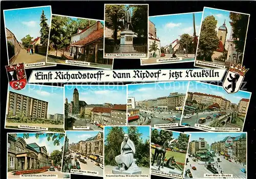 AK / Ansichtskarte Neukoelln Teilansichten Richardstorff Rirdorf jetzt Neukoelln Neukoelln