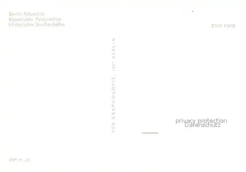 AK / Ansichtskarte Koepenick Koepenicker Festwochen Historische Strassenbahn Koepenick