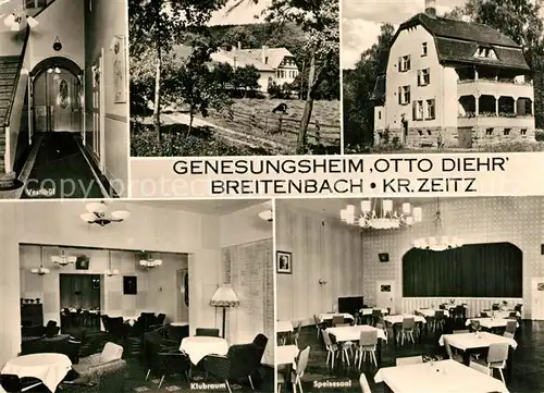 AK / Ansichtskarte Breitenbach_Zeitz Genesungsheim Otto Diehr Vestibuel Klubraum Speisesaal Breitenbach Zeitz