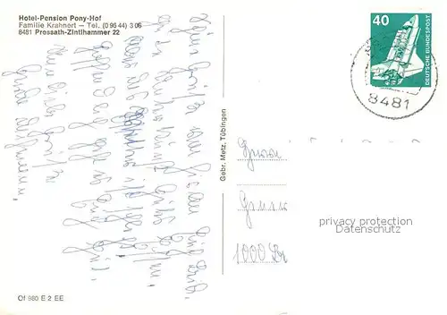 AK / Ansichtskarte Pressath Zintlhammer Hotel Pension Ponnyhof Pressath
