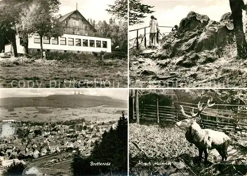 AK / Ansichtskarte Brotterode Fuchsbau Mommelstein Hirsch Heinrich Brotterode