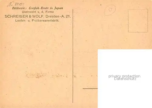 AK / Ansichtskarte Japan Sortieren des Loofahs Japan