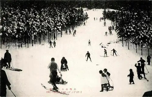 AK / Ansichtskarte Mount_Hiei_Japan Wintersportler 