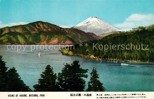 AK / Ansichtskarte Hakone National Park Mount Fuji Hakone