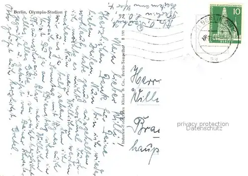 AK / Ansichtskarte Berlin Olympiastadion Berlin