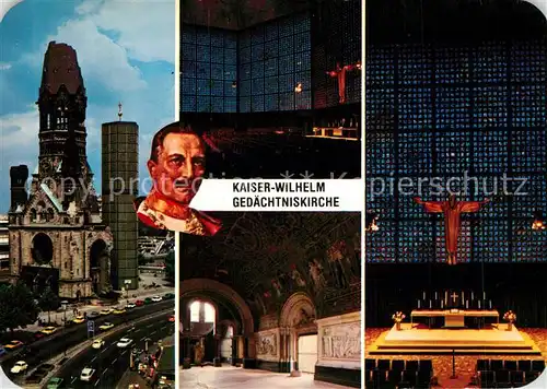 AK / Ansichtskarte Berlin Kaiser Wilhelm Gedaechtniskirche Innenansichten Portrait Berlin
