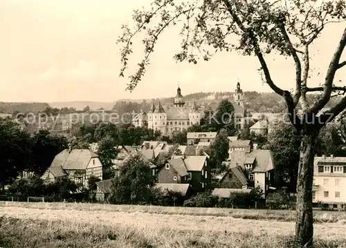 AK / Ansichtskarte Schleusingen Ortsansicht mit Kirche Schleusingen