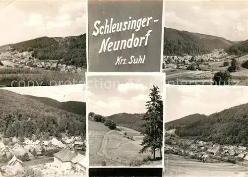 AK / Ansichtskarte Neundorf_Schleusingen Gesamtansicht Landschaftspanorama 