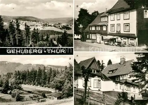 AK / Ansichtskarte Gehlberg Panorama Cafe Hauptstrasse Waldbad FDGB Erholungsheim Haus Daheim Gehlberg