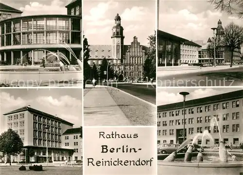 AK / Ansichtskarte Reinickendorf Rathaus Springbrunnen Reinickendorf