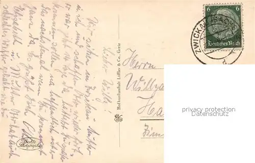 AK / Ansichtskarte Zwickau_Sachsen Markt Innenstadt Zwickau Sachsen