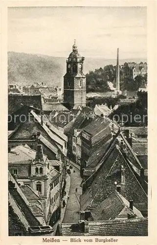 AK / Ansichtskarte Meissen_Elbe_Sachsen Blick vom Burgkeller Meissen_Elbe_Sachsen