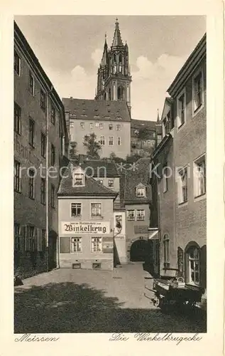 AK / Ansichtskarte Meissen_Elbe_Sachsen 1000jaehrige Stadt Winkelkrugecke Meissen_Elbe_Sachsen