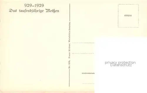 AK / Ansichtskarte Meissen_Elbe_Sachsen 1000jaehrige Stadt Winkelkrugecke Meissen_Elbe_Sachsen