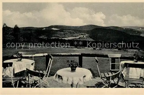 AK / Ansichtskarte Brotterode Restaurant Pension zum Fuchsbau Mommelstein Landschaftspanorama Brotterode