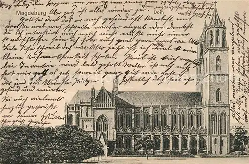 AK / Ansichtskarte Magdeburg Dom Magdeburg