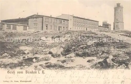 AK / Ansichtskarte Brocken_Harz Brockenhaus Aussichtsturm Brocken Harz