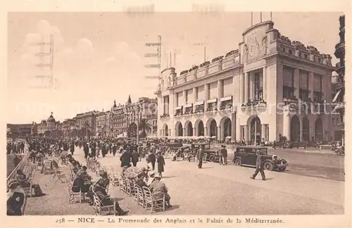 AK / Ansichtskarte Nice_Alpes_Maritimes La Promenade des Anglais et Palais de la Mediterranee Nice_Alpes_Maritimes
