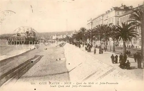 AK / Ansichtskarte Nice_Alpes_Maritimes Quai du Midi Jetee Promenade Plage Nice_Alpes_Maritimes