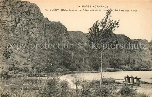 AK / Ansichtskarte Clecy Le Deversoir de la Lance et Rochers des Parcs Clecy