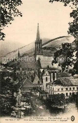 AK / Ansichtskarte Thann_Haut_Rhin_Elsass La Cathedrale Thann_Haut_Rhin_Elsass
