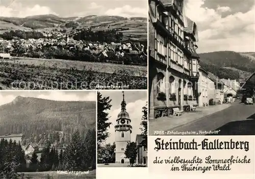 AK / Ansichtskarte Steinbach_Hallenberg Erholungsheim Fortschritt Kanzlergrund Steinbach_Hallenberg