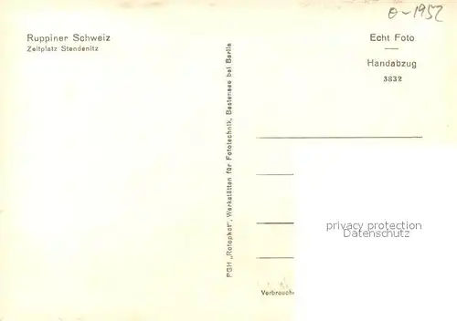 AK / Ansichtskarte Stendenitz Ruppiner Schweiz Camping  Stendenitz