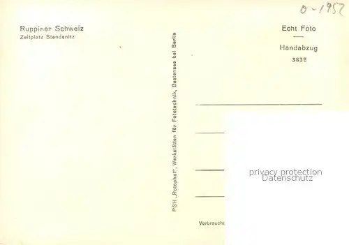 AK / Ansichtskarte Stendenitz Campin in Ruppiner Schweiz Stendenitz